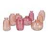 DAYAH SWEETS PINK MIX GLASS BOTTLE SET 3 7X11CM