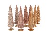 TWINKLE WARM SAND MIX GLASS TREE SHINY ASS 9X25CM