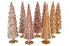 TWINKLE WARM SAND MIX GLASS TREE SHINY ASS 9X35CM NM