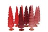 TWINKLE RED MIX GLASS TREE MATT ASS 9X25CM