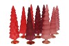 TWINKLE RED MIX GLASS TREE MATT ASS 9X30CM