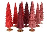 TWINKLE RED MIX GLASS TREE MATT ASS 9X35CM