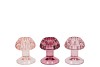 NOVA SWEETS PINK T-LIGHT MUSHROOM STRUCTURE  ASS 8X8X9CM