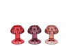 NOVA RED T-LIGHT MUSHROOM STRUCTURE  ASS 8X8X9CM