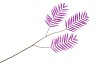 SILK PALM LEAF PURPLE 87CM NM