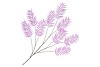 SILK PALM LEAF LILAC 150CM