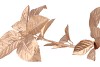 SILK LEAF ELDER GOLD 81CM