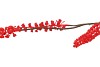 SILK BERRY CLUSTER FIERY RED 94CM