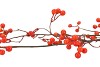 SILK BERRY BRANCHED RED 93CM NM