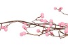 SILK BERRY BRANCHED PINK 93CM NM