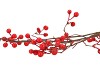 SILK BERRY BRANCHED FIERY RED 93CM NM