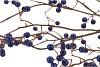 SILK BERRY BRANCHED BLUE 135CM NM