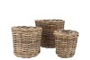 RATTAN IVY NATURAL CILINDER SET 3 17X17/23X20/27X23CM