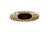 INGA JADA GOLD OVAL VASE STRUCTURE 24X10X20CM