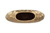 INGA JADA GOLD OVAL VASE STRUCTURE 32X12X26CM