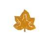 LEAF MAPLE PLATE YELLOW 11X11X3CM