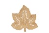 LEAF MAPLE PLATE WARM SAND 18X18X4CM