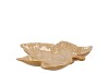 LEAF MAPLE PLATE WARM SAND 18X18X4CM