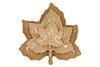 LEAF MAPLE PLATE WARM SAND 18X18X4CM