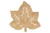 LEAF MAPLE PLATE WARM SAND 24X24X4CM