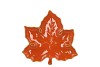 LEAF MAPLE PLATE ORANGE 18X18X4CM