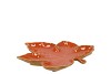 LEAF MAPLE PLATE ORANGE 18X18X4CM