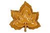 LEAF MAPLE PLATE YELLOW 18X18X4CM