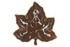 LEAF MAPLE PLATE OLIVE 24X24X4CM