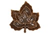 LEAF MAPLE PLATE OLIVE 24X24X4CM