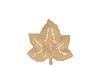 LEAF MAPLE PLATE WARM SAND 11X11X3CM