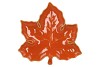 LEAF MAPLE PLATE ORANGE 24X24X4CM