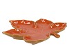 LEAF MAPLE PLATE ORANGE 24X24X4CM