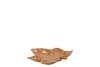 LEAF MAPLE PLATE BROWN 11X11X3CM