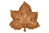 LEAF MAPLE PLATE BROWN 11X11X3CM