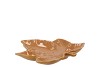 LEAF MAPLE PLATE BROWN 18X18X4CM