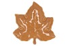 LEAF MAPLE PLATE BROWN 24X24X4CM