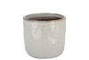 IRON STONE WHITE GLAZED POT 12X11CM