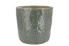 IRON STONE LIGHT BLUE GLAZED POT 19X17CM