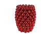 CHRISTMASBALL RED VASE 27X27X33CM