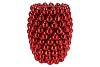 CHRISTMASBALL RED VASE 30X30X39CM