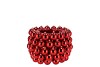 CHRISTMASBALL RED POT 17X17X12CM