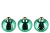 CHRISTMASBALL GREEN SINGLE VASE ASS 19X19X17CM