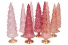 TWINKLE SWEETS PINK MIX GLASS TREE SHINY ASS 9X35CM