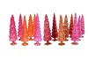 TWINKLE FUCHSIA MIX GLASS TREE SHINY ASS 9X35CM NM