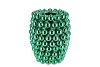 CHRISTMASBALL GREEN VASE 27X27X33CM