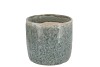 IRON STONE LIGHT BLUE GLAZED POT 12X11CM