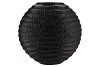 INGA JADA BLACK OVAL VASE WAVE 51X17X50CM