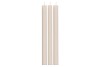 FROSTY IVORY MIX TAPER CANDLE 2X25CM