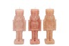 FROSTY NUTCRACKER WARM SAND MIX CANDLE 6X6X16CM