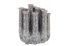 INGA JAHRA GREY VASE TUBE ACTIVE GLAZE 26X17X29CM